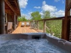 Hot tub on deck Hot tub on deck